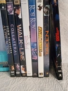 Rob Roy & Assorted Movie DVD Spine Collection - Black/White